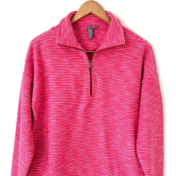 Sweaty Betty Rest Up Half Zip Pullover Sweatshirt Tulip Red Womens Size 6 - Picture 4 of 11